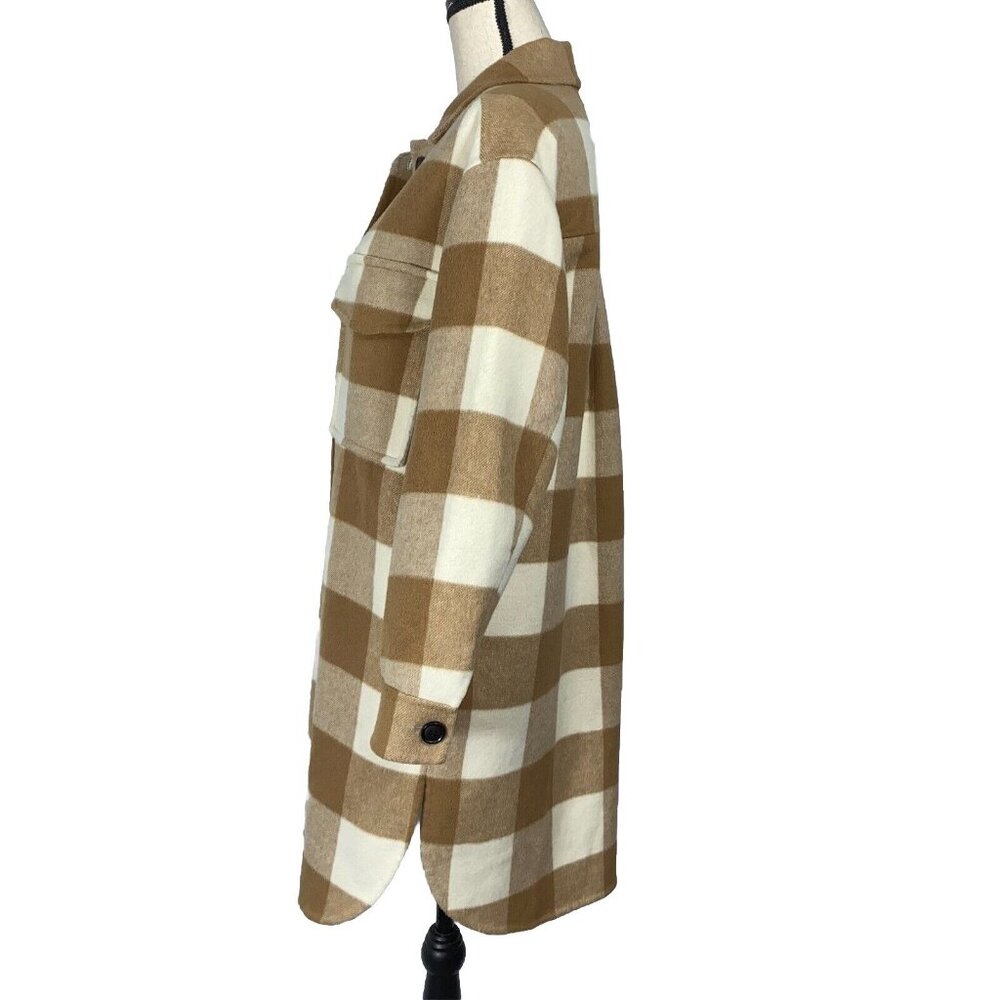 Rails Jaro Buffalo Check Shacket Womens S Ivory C… - image 4